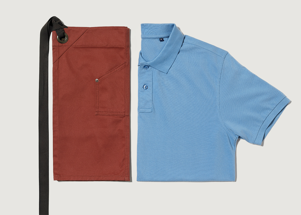 Field Grey Camino Uniform Design Apron Polo Shirt