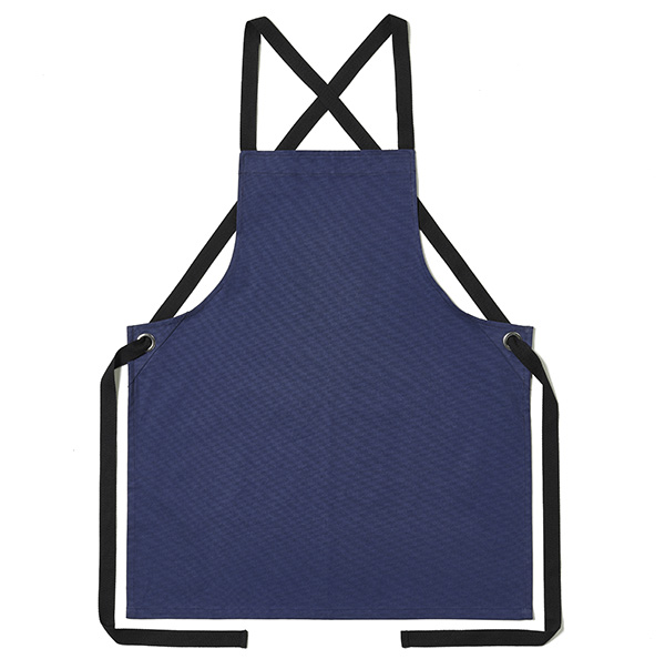 Bib Apron With Crossback Cotton