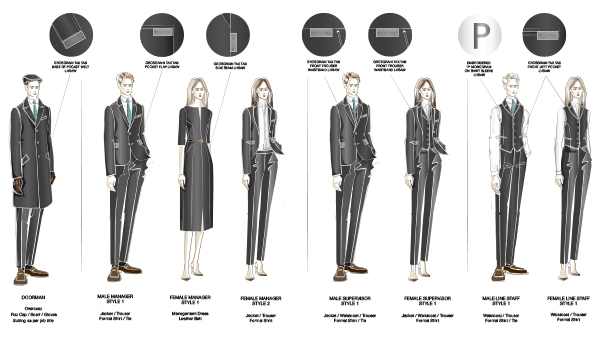 Principal Hotel Company Uniform Design Field Grey