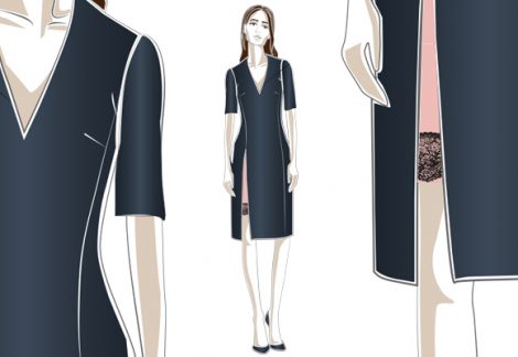 Field Grey Home House Cocktail Dress Design