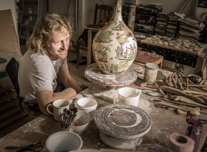 Grayson Perry In His Studio Peter Searle