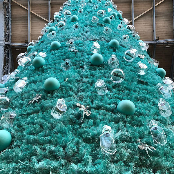 London Christmas St Pancras Tiffany & Co Tree