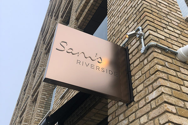 Sam's Riverside Signage