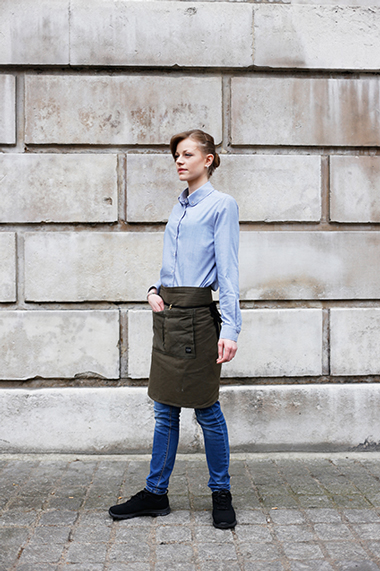 field-grey-bespoke-female-cotton-utility-waist-apron-candbbars-corneyandbarrow