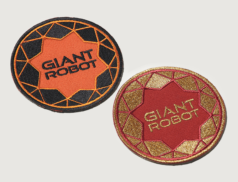 Giant Robot Patch Field Grey Uniform Design Embroidered